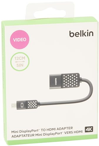 Belkin F2CD079BT-A Mini DisplayPort to HDMI HDTV 4K 12cm Black