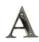 Beautiful 3 Inch Bevelled Edge Polished Chrome Door Letter A - Screw Fix Front House Letter A