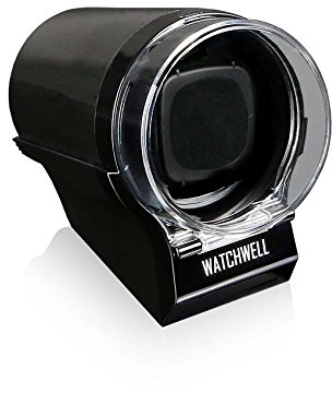Watchwell® Uhrenbeweger Devo Schwarz für 1 Automatikuhr