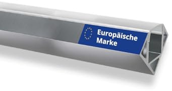 INNOVATE LED Eckprofil 2m 1 Stück Silber-Milchig inkl. LED Diffusor 18mm | LED Eckprofil für 11mm LED Streifen 2m I LED Alu Profil V förmig 2m Möbel I Alu Winkelprofil Indirekte Beleuchtung Wohnzimmer