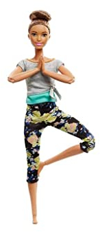 Barbie Bambola Snodata, 22 Punti Snodabili per Infiniti Movimenti, Multicolore, Giocattolo per Bambini di 3 + Anni FTG83