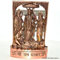 Eve.store GHFGHRY Lord RAM Rama DARBar SITA HANUMANA Antikes Metall Statue Hindu-Gott Idol 11,4 cm