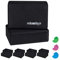 Relaxdays 10 x Yogablock, Yoga-Klötze für Yoga-Übungen, Hartschaum, rutschfest, Yoga-Würfel, HxBxT: 8 x 23 x 15 cm, Schwarz