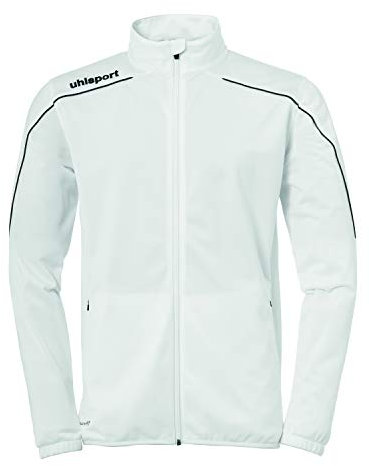 uhlsport Kinder Jacke Stream 22 Classic Jacke, Weiß/Schwarz, 128, 100519302