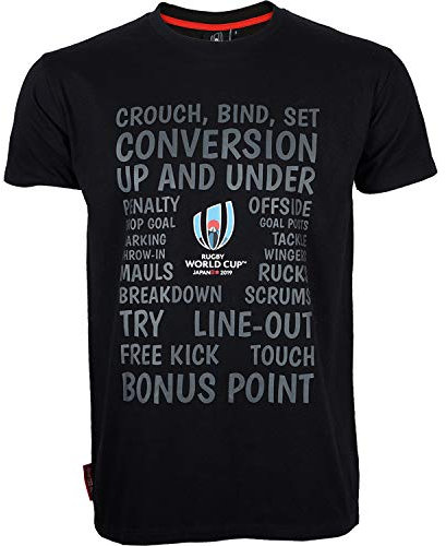 Rugby World Cup T-Shirt 2019, offizielle Kollektion, Herrengröße