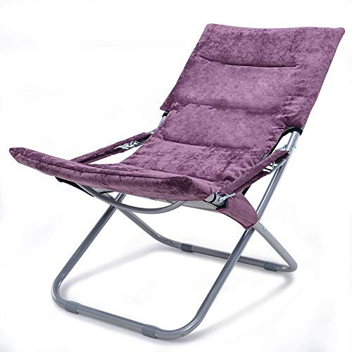 JRP Klappstuhl,Tragbar Büro Nickerchen Stuhl Strandstuhl Gemütlich/lila / 120 * 60 * 36cm