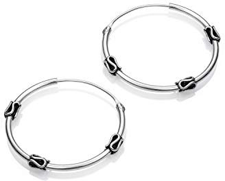 JEWELS OF EMATHY - Ohrringe in Silber 925, Kreolen in Silber 925, Keltische Ohrringe mit einem Durchmesser von 14 bis 30 Millimeter.