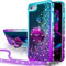 Miss Arts Case for iPhone 8/7, SE 2022/2020, Glitter Luxury Case with Stand, Liquid Protective Case - Purple