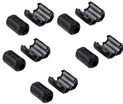 F Season 10x EMI RFI Entstörfilter Ferritfilter Ferritkern Klappferrit für Kabel 5mm Kabel-Clip