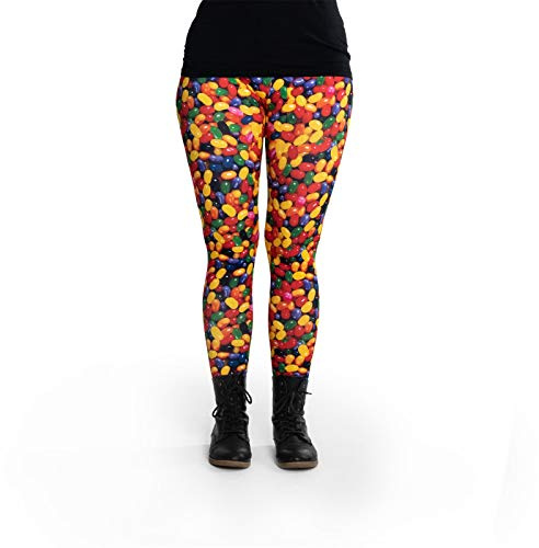 cosey Damen Leggings Bunte Bedruckte