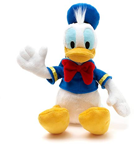 Disney Store Kleines Kuscheltier Donald Duck, 32 cm / 12”, knuddelige Klassische Spielzeugfigur traditionellen Matrosenanzug, für alle Altersstufen geeignet