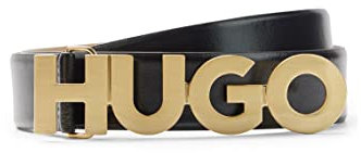 HUGO Damen Zula Belt 4 Cm-zl Gürtel, Black002, 75