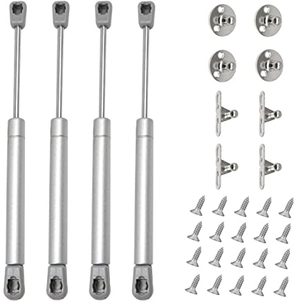 Herbst 4Pcs Gasdruckdämpfer 150N Gasdruckfeder Küchenschrank Gasfeder Möbel Dämpfer Schranktür für Küchenmöbel Schrank Bücherschränke (4, 150N)
