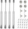 4Pcs Pistones a Gas 150N Amortiguadores Muebles Cocina Hidraulicos para Puertas de Cocina Resorte de Gas para Muebles de Cocina, Armario(4, 150N)