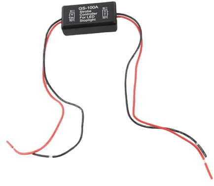 GS-100A 12-24VDC Modulo Lampeggiante per Controller Stroboscopico Luce Freno per Auto Luce di Stop per Coda Modulo di Controllo Flash a LED