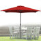 Sonnewelt Parasol de jardin exterieur 3.5m | Parasol déporté avec manivelle, avec Protection UV | Sans support | Parasol terrasse pour jardin, balcon, terrasse (Rouge)