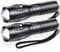 flintronic Lampe Torche Ultra Puissante, 2PCS Lampe de Poche Portable, 3000 Lumens, 5 Modes Étanche Anti-Choc Zoomable Lumineux Lampe Torche LED pour Bricolage Extérieur et Conditions Extrêmes