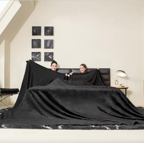 COOVA Übergroße Fleecedecke für King-Size-Bett, 304,8 x 304,8 cm, weich, gemütlich, warm, riesig, extra groß, 304,8 x 304,8 cm, für Bett, Sofa, Couch, Reisen, Camping, Kalifornien, riesige