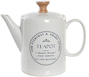DKD Home Decor Théière, Grès, Estándar