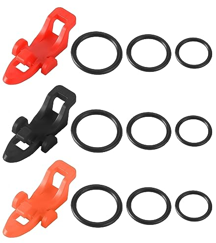 SWYSGS Haken Halter,Angelhaken Hauben, Angelhaken Keeper,Angelhaken Zubehör,Fisch Rod Pole Gerätzusätze,Fischköder Köderhalter, Für Angelgerät,3 Paket