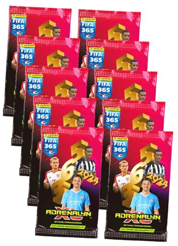 Panini Fifa 365 Karten 2024 - Trading Cards - 10 Booster Sammelkarten