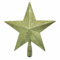 Tradineur - Estrella para Punta del Árbol de Navidad - Fabricado en Plástico - Decoración para Temporada navideña - Altura Aprox.: 28 cm - Color Dorado