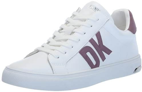 DKNY Damen Everyday Comfortable Abeni-Lace Up Snea Sneaker, Wht/Mau, 41 EU