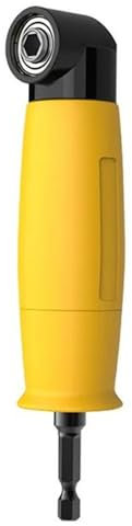 Gasea 90 Degree Right Angle Drill, 1/4-Inch Hex Shank Right Angle Driver Angle Extension Power Screwdriver Drill Attachment for Tight Corner Workspace