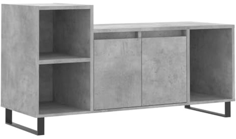 vidaXL TV-Schrank Betongrau 100x35x55 cm Holzwerkstoff