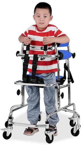 CKSEKD Gehhilfe Für Kinder Mit Zerebralparese-Behinderung, Höhenverstellbarer Kindergehhilfe Für Kinder Mit Zerebralparese, Kinderrehabilitationsrollator