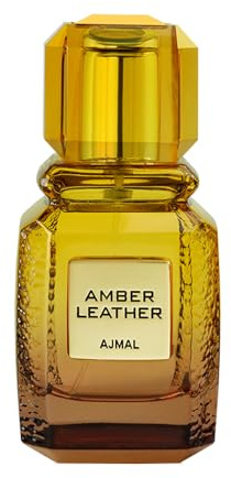 Ajmal Amber Leather Eau de Parfum 100 ml | Duft für Damen und Herren | Langanhaltender, holzig-amberartiger Duft aus Dubai | Reichhaltige Leder- und Gewürznoten | Luxuriöser arabischer Duft