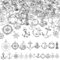FINGERINSPIRE 80 Stück 20 Stile Tibetischer Stil Legierungs Charms Antikes Silber Anker Themen Anhänger Anker Ruder Helm Schiffsrad Verbindungen Anschlüsse Turmbau Charms Für DIY Bastelarbeiten