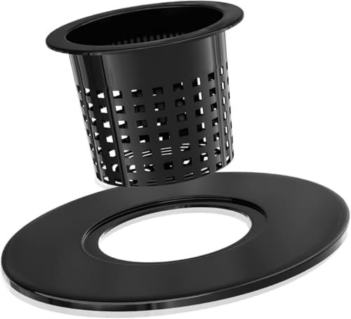 Lykvrii 6 Pack Net Pots 6 Inch for 5 Gallon, 2 in 1 Wide Lip Hydroponic Bucket Lids, DWC Hydroponic Baskets net Pot lid for 5 and 3.5 Gallon - Black