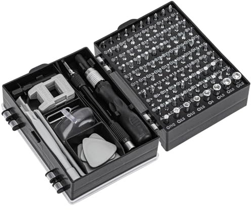 Feinmechaniker Werkzeug Set 115 in 1 Mini Schraubendreher Präzisions Werkzeug Kit mit 100 Bits Handy Reparatur Werkzeug Set Schraubenzieher für iPhone, Uhr, PC, Brille, PS, Macbook, Kamera, Brillen