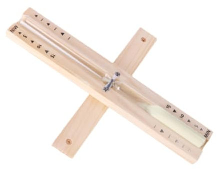 AWHAO Sauna Sandglas Sand Timer 30 Minuten Glas rotierende Sanduhr 30 Minuten Zeitmanagement für Küche, Beige