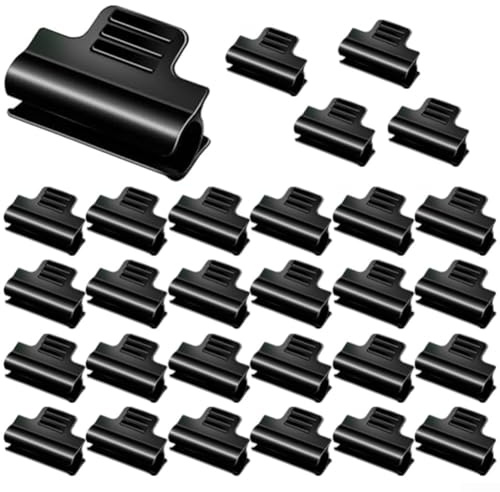 30 Stück Gartenrohrschellen für Hochbeete, stabile Clips zur Sicherung von Reihenabdeckungen und Pflanzenreifen