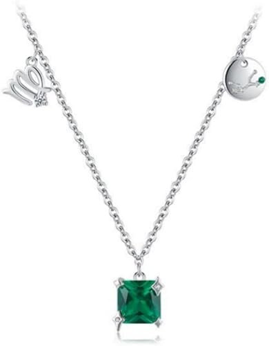 Halskette Geburtsstein für Frauen, Sterling Silber Zodiac Anhänger Zeichen Kubikzirkonias Horoskop Halsketten Astrologie Frauen Mädchen Schmuck Schmuck