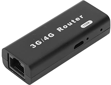 Fockety Router Senza Fili Di USB, Modem USB 3G 150 MBPS Identificazione Plug Automatica Plug and Play RJ45 Mini WiFi Router Portatile 802B G N Standard ABS Plastica Wlan Hotspot