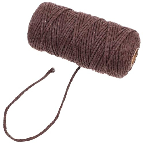 Uonlytech Corda Macramè in Cotone per Fai da Te Decorazioni Piante e Pareti Cordoncino Morbido e Durevole per Artigianato Borse e Appendini Boho