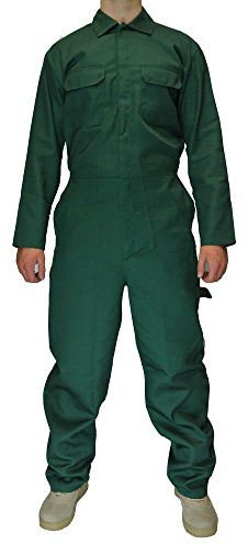 Army And Workwear Herren Blaumann Mechaniker Overall Blaumann Arbeitskleidung - FICHTE OLIVGRÜN, L