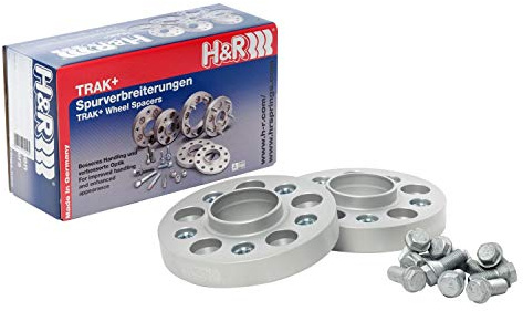 H&R DRA-System Wheel spacer set 60mm per axle - Bolt pattern 5x112 - Hub 57,1mm - Bolt size M14x1,5 - compatible with Skoda/Volkswagen