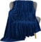 Utopia Bedding Navy Fleece Blanket [Throw - 152 x 127 cm] Soft Cosy fluffy 300 GSM Blankets for Bed, Sofa & Couches