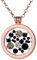 Morella Damen Halskette Rosegold 70 cm Edelstahl und Anhänger mit Coin Universum 33 mm im Schmuckbeutel