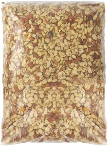 SQUAWK Split Peanuts | Premium Quality Fresh Feed | Garden Wild Bird Nut Food | Aflatoxin Free Mix | Protein Rich, High in Energy Mixture | Contains Nutritious Vitamins and Essential Oils (15KG)