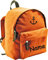 Shirtinstyle Kinder Rucksack Anker, Marine, mit Name veredelt, ideal für Kita, Farbe orange