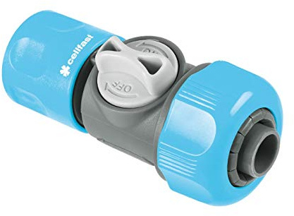 Cellfast CELLPRO Schnellkupplung mit Regelventil, 3/4 (19 mm), Regulierbarer Wasserdurchfluss, 6 Bar