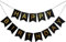 Haobase Happy Birthday Banner Geburtstag Girlande Party Dekorationen (Schwarz)
