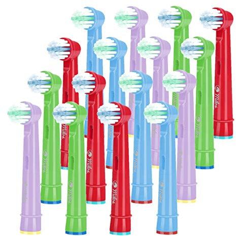 Milos Aufsteckbürsten Kompatibel mit Oral B - Kinder Professionelle Elektrische Bürstenköpfe Classic Precision Clean Bürstenköpfe Fit Professional Care 16 Stück