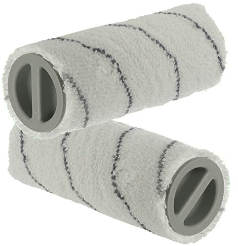 Qualtex Lot de 2 rouleaux lavables pour aspirateur Karcher FC3 FC3 sans fil FC3 Premium sans fil FC5 FC5 sans fil Premium sans fil humide et sec
