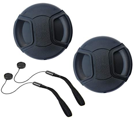 62mm Bouchons D'objectif Capuchon Cache Objectif pour Nikon AF-S VR Micro-NIKKOR 105mm f/2.8G If-Ed, AF 70-300mm f/4-5.6G, Sony FE 90mm f/2.8 Macro G OSS (SEL90M28G),HUIPUXIANG Lot de 2